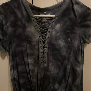 Tie dye type look grey super soft
